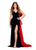 Ashley Lauren 11527 Velvet Gown with Satin Back Bow