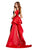 Ashley Lauren 11527 Velvet Gown with Satin Back Bow