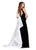 Ashley Lauren 11527 Velvet Gown with Satin Back Bow