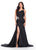 Ashley Lauren 11537 One Shoulder Draped Gown