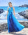 Sonia Pena 1230051 Sleeveless Blue Long Evening Gown