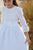 In stock Size 8 Traditional Organza Spanish Communion Gown 1271