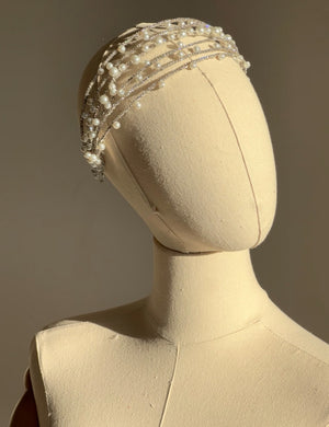 Flowers and Stones Exclusive Ivory Headband 134A Not Sold Separately