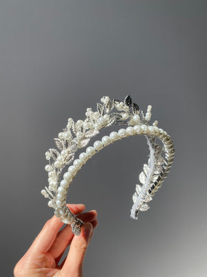 Botanical Pearls and Stones  Headband 138A NOT SOLD SEPARETELY