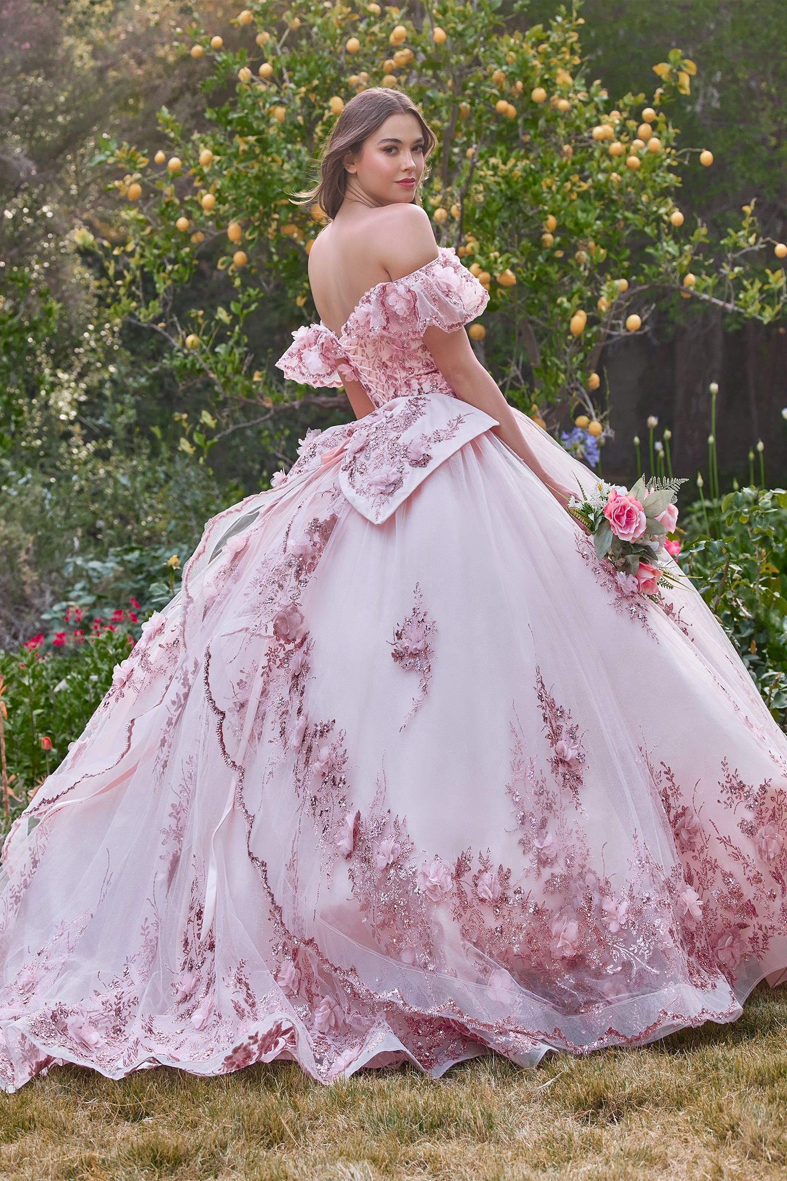 15 dresses off the shoulder Off-Shoulder Quinceaera Dress