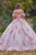 Floral Off the Shoulder Ball Gown 15701