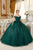 Off the Shoulder Floral Ball Gown 15702