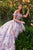 Glitter Floral Embellishment Ball Gown 15704