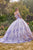 Glitter Floral Embellishment Ball Gown 15704