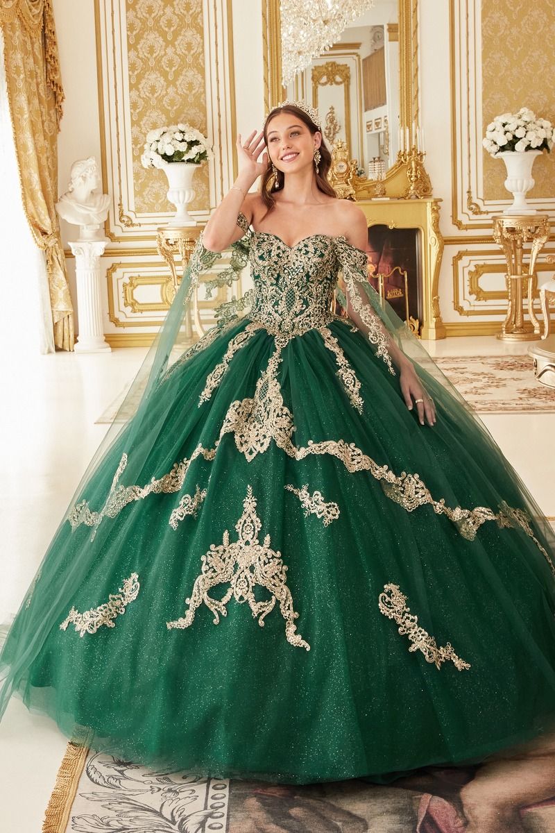 Emerald Green Gold Lace Mother of the Bride Dresses Half Sleeve Party Dress  Applique Beaded Celebrity Evening Gowns - AliExpress