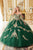 Layered Gold Lace Ball Gown 15711