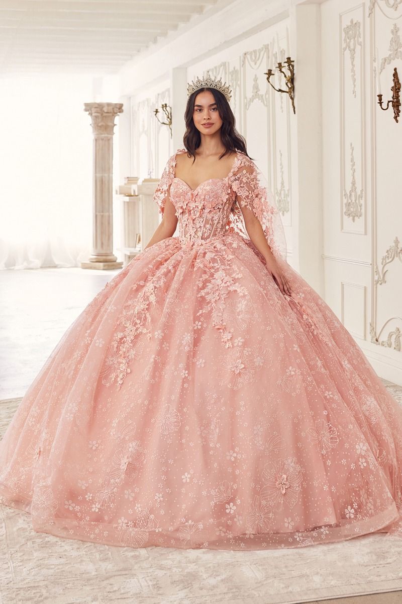 Floral Quinceanera Ball Gown 15719 Sparkly Gowns Floral Quinceanera Ball Gown 15719 Sparkly Gowns