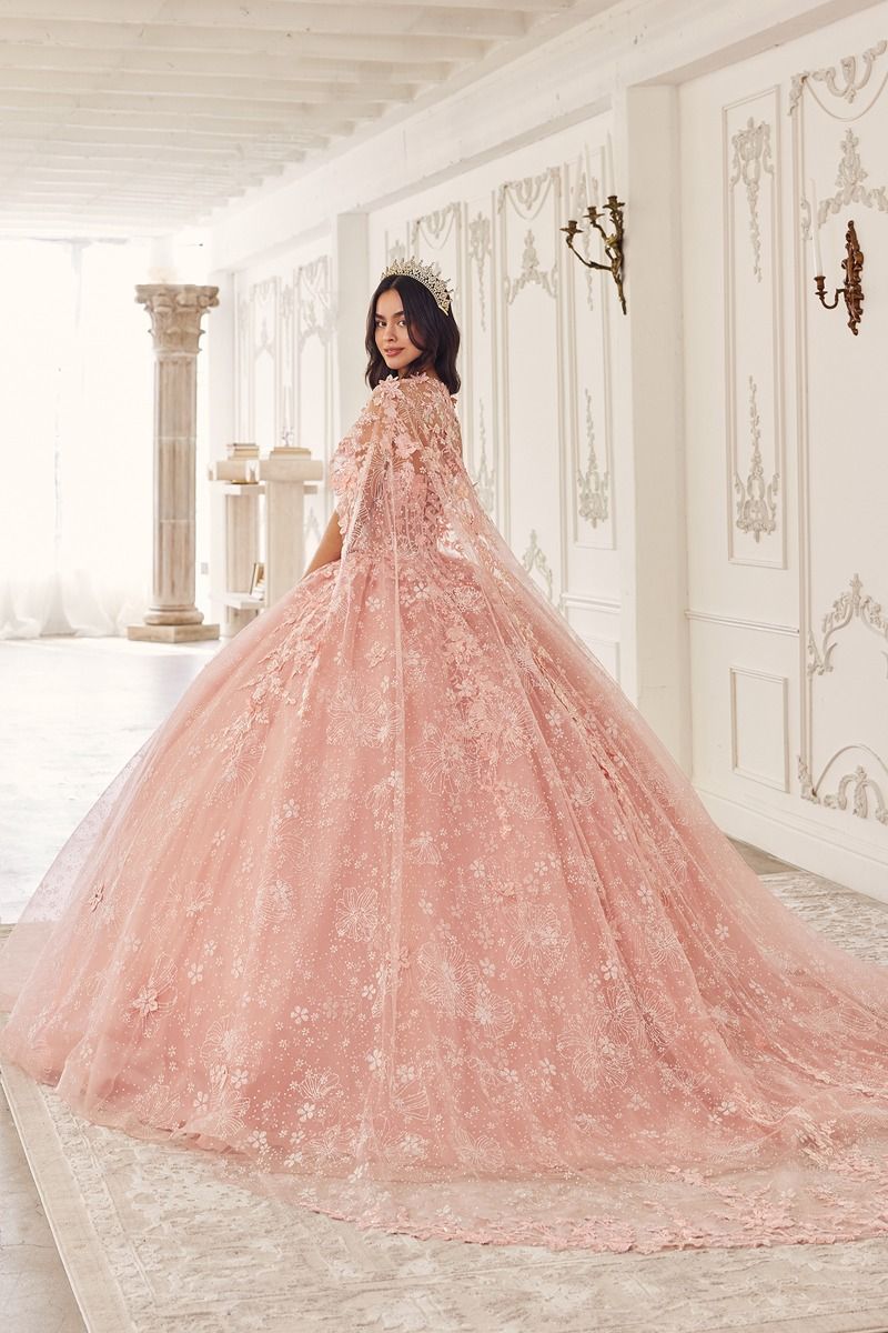 Floral Quinceanera Ball Gown 15719 – Sparkly Gowns Floral Quinceanera Ball Gown 15719 – Sparkly Gowns