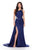 Ashley Lauren 11537 One Shoulder Draped Gown