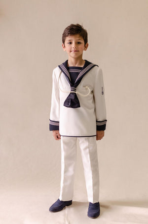 Textured Sailor Suit 10-01002