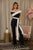 Off the shoulders  Black & White  Elegant Jumpsuit 22077