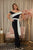 Off the shoulders  Black & White  Elegant Jumpsuit 22077