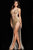 Jovani 22298 Nude Gold Beaded Illusion Dress