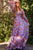 Jovani 23324 Floral Print V-Neckline Maxi Dress