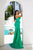 Asymmetrical Stretch Mikado Evening Dress 241E2504
