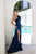 Terani 241E2504 Asymmetrical Stretch Mikado Evening Dress