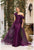 Terani 242M3342 One Shoulder Flowers Appliques Fitted Gown