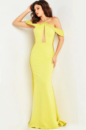 Jovani 24611 Off the Shoulder Evening Dress