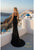 Terani 261P6076 Sweetheart Scuba Sheath Gown with Slit