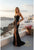 Terani 261P6076 Sweetheart Scuba Sheath Gown with Slit