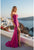 Terani 261P6076 Sweetheart Scuba Sheath Gown with Slit