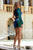 Ava Presley 28208 Asymmetrical Neckline Sequin Short Gown