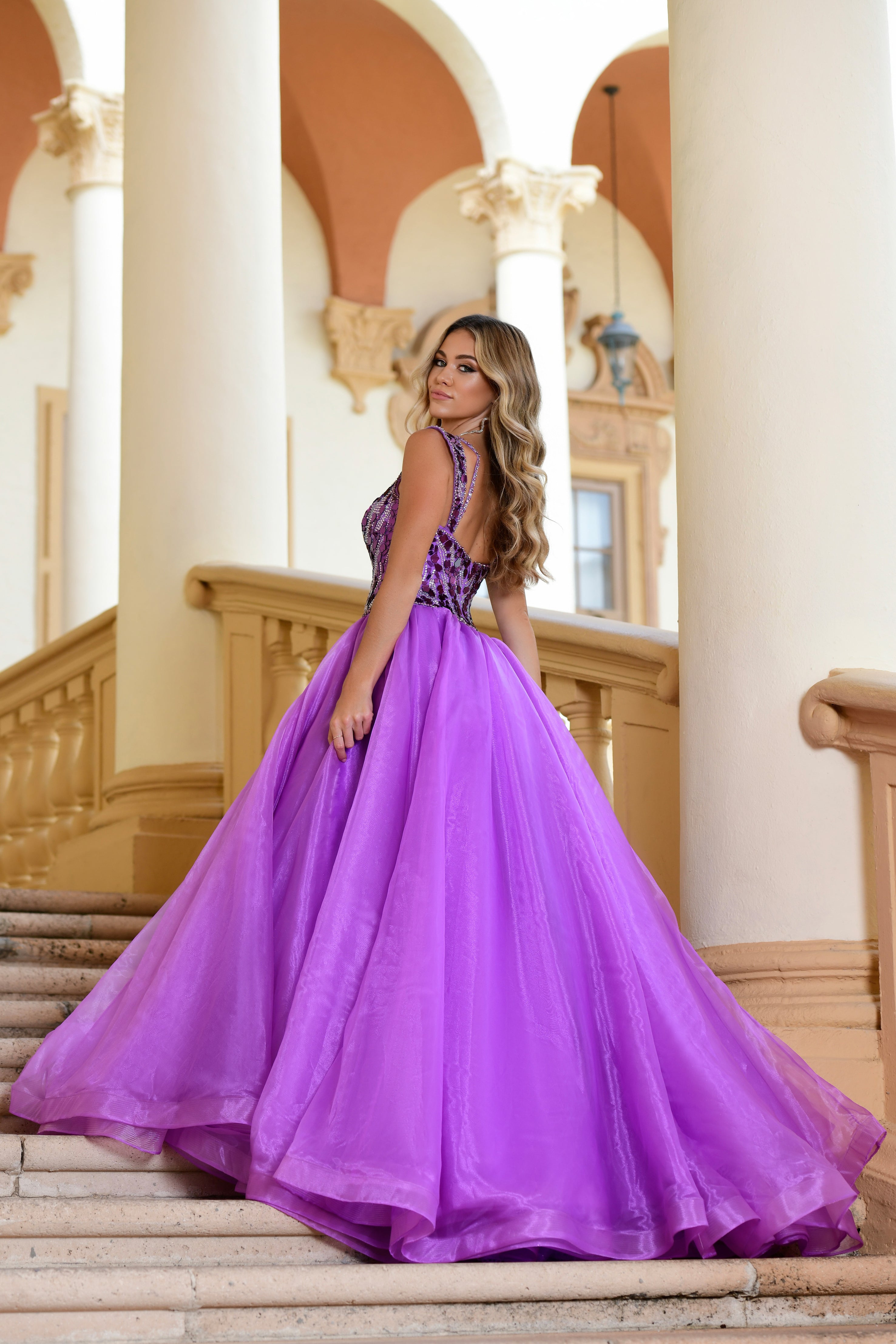 Ava Presley 28579 Basque Waist Ball Gown on SALE 0 / Violet Ava Presley 28579 Basque Waist Ball Gown on SALE 0 / Violet