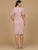 Beaded Midi Dress with Cape Sleeves 28973