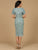 Beaded Midi Dress with Cape Sleeves 28973