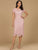 Beaded Midi Dress with Cap Sleeves 28974