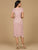 Beaded Midi Dress with Cap Sleeves 28974