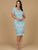 Beaded Midi Dress with Cap Sleeves 28995
