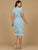Beaded Midi Dress with Cap Sleeves 28995