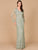 Beaded Dress with Sheer Long Sleeves 29085