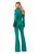Ashley Lauren 11315 Long Sleeve Suit with Feathers