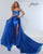 Johnathan Kayne 3206 Open Back Evening  Gown with Overskirt