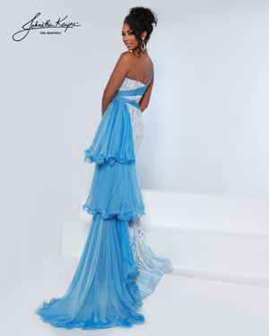Johnathan Kayne 3219 Sequin One-Shoulder Evening Prom Dress