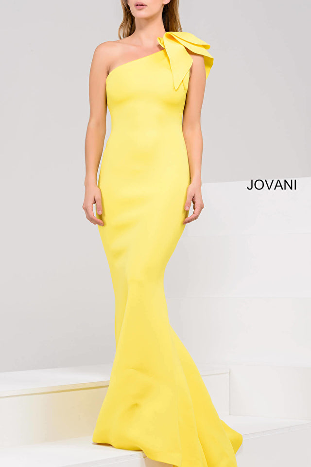 One Shoulder Mermaid Bridesmaid Gown by Jovani 32602A Sparkly Gowns One Shoulder Mermaid Bridesmaid Gown by Jovani 32602A Sparkly Gowns