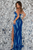 Aleta Couture 1100 Sweetheart Neckline Royal Multi Prom Gown