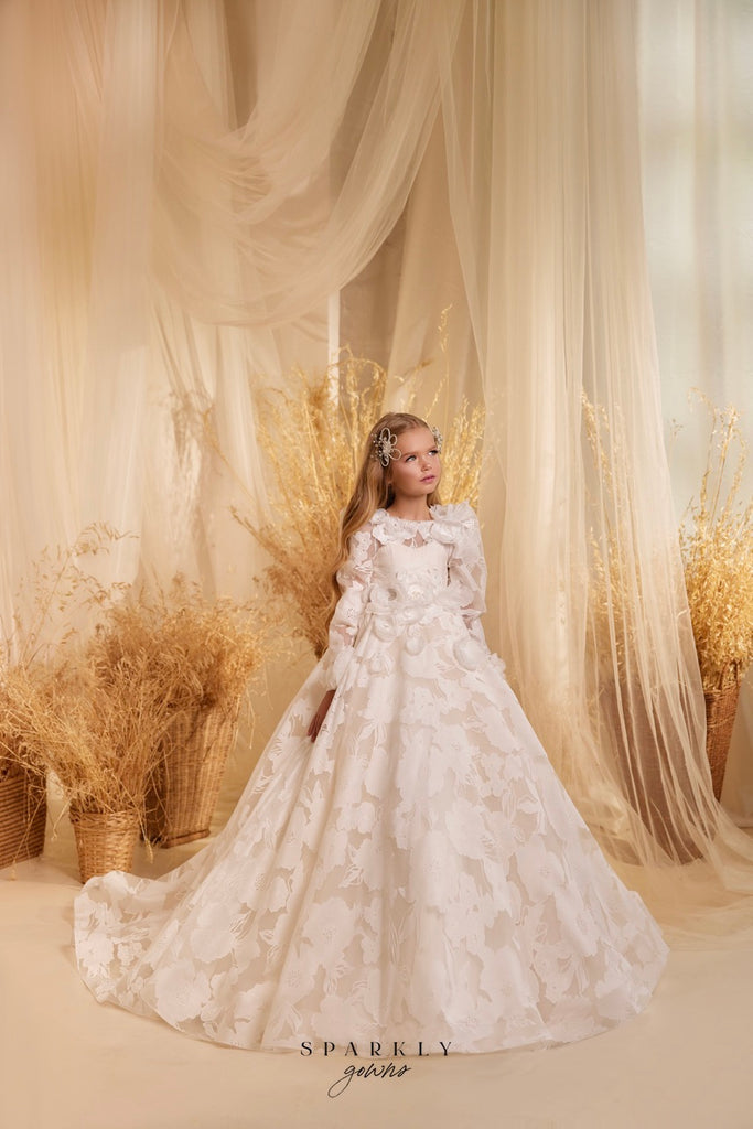 Flower Girl First Communion Gown Celestial 3605