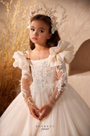 Flower Girl First Communion Gown Celestial 3609