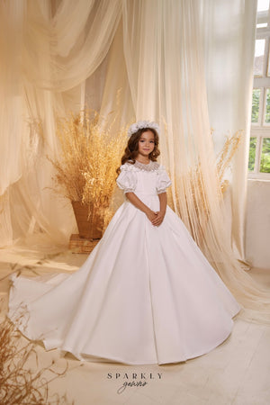 Flower Girl First Communion Gown Celestial 3614