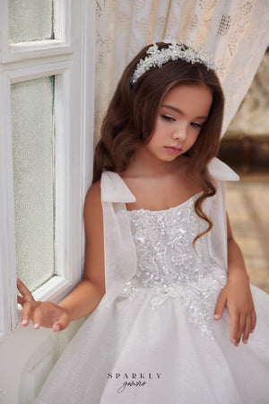 Flower Girl First Communion Gown Celestial 3617