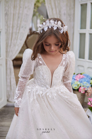 Flower Girl First Communion Gown Celestial 3626