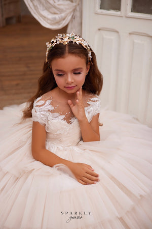 Flower Girl First Communion Gown Celestial 3627